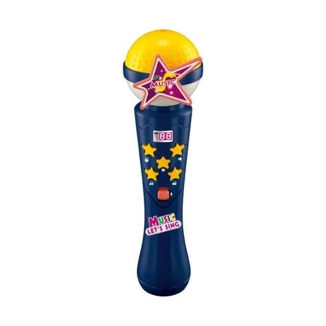 Top sale custom kids toy microphone plastic kids flashing musical karaoke music microphone educational  toys