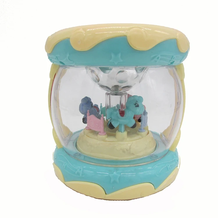 Battery Operated Musical Drum Plastic Baby Toys Musical Instruments with Flashing Light