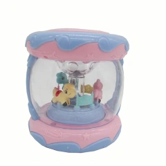 Battery Operated Musical Drum Plastic Baby Toys Musical Instruments with Flashing Light