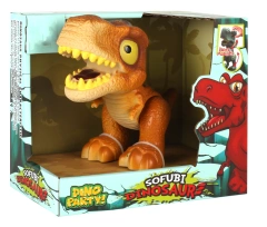 Small Size Dinosaur Toy PVC  Tyrannosaurus World Toy Plastic Dinosaur Toy With Light and Sound