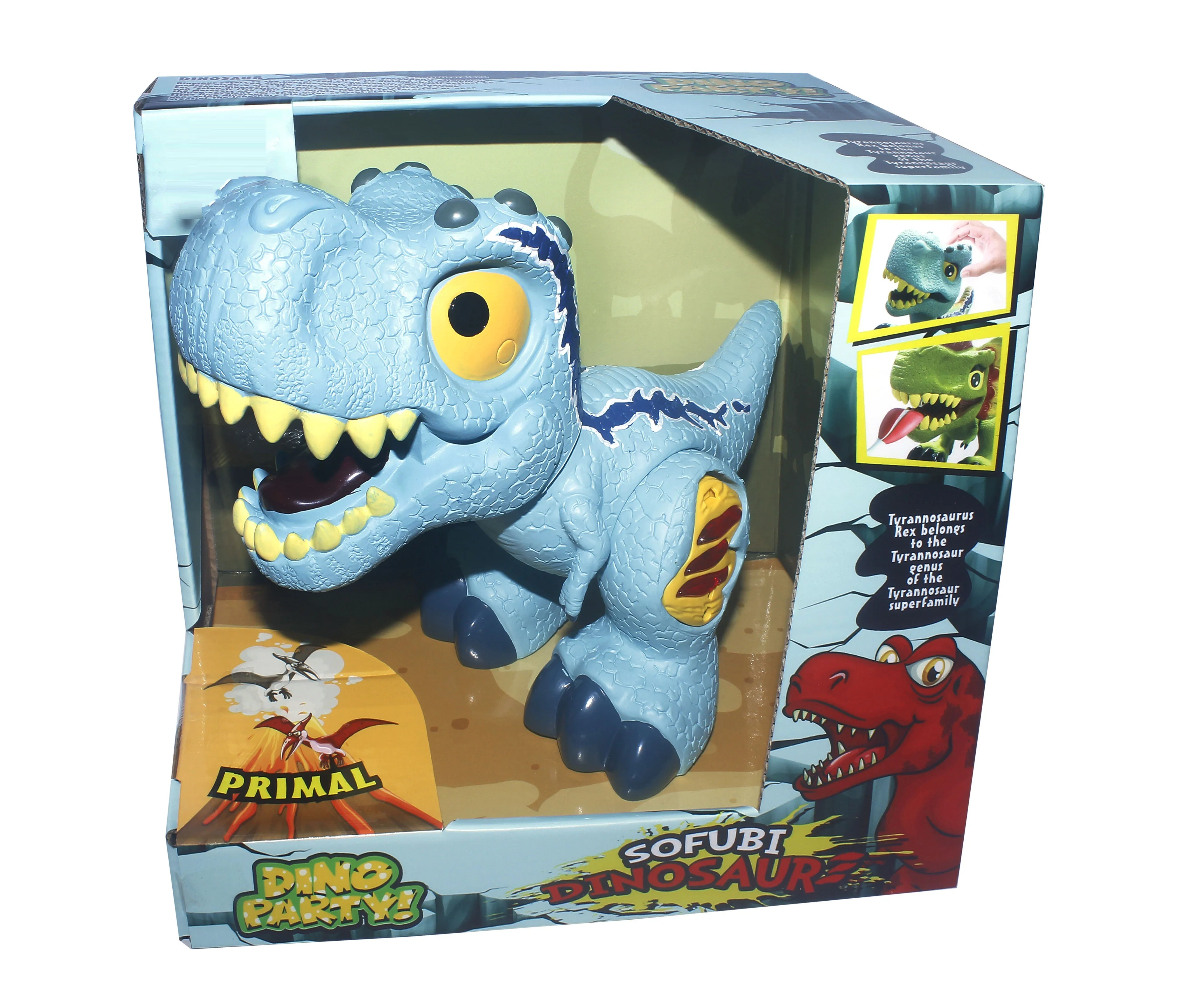Middle Size Dinosaur Toy Pvc Realistic Dinosaur World Toy with Light and Sound