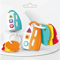 Baby Car Key Alarm Toy – Light & Sound Educational Musical Key Set
