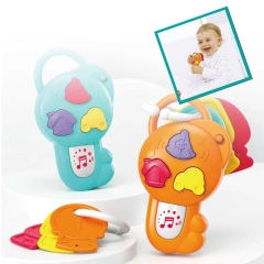 Interactive Light & Sound Baby Keys Toy – 3 Detachable Car Key Rings
