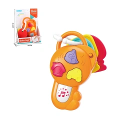 Interactive Light & Sound Baby Keys Toy – 3 Detachable Car Key Rings