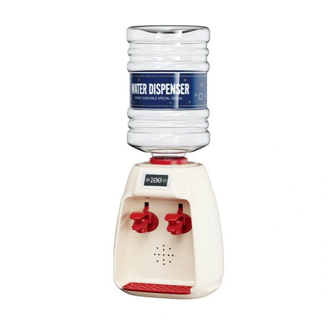 Kids Mini-Size Water Dispenser Toy – Realistic Plastic Play House & Kitchen Set