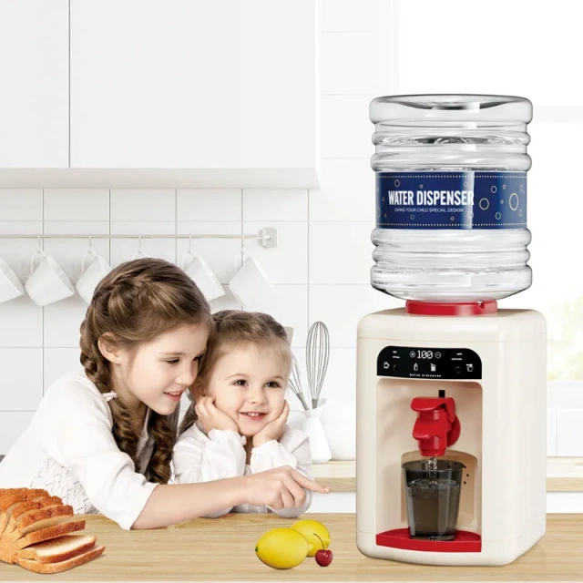 Kids Mini-Size Water Dispenser Toy – Realistic Plastic Play House & Kitchen Set