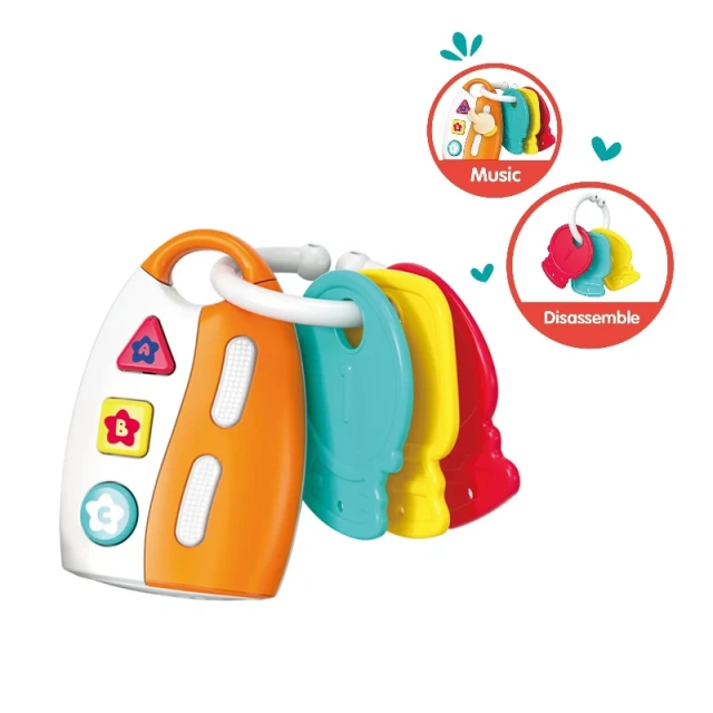 Baby Car Key Alarm Toy – Light & Sound Educational Musical Key Set