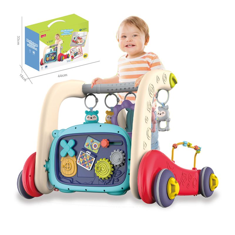2 in 1 Design Baby Walker Toy Set Plastic Baby Gym Toys Educational Baby Toy Set with Light and Sound