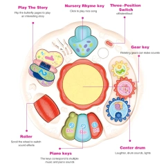 China Hot Sale Baby Toys Table Games Table Toy Baby Music Play Table Toys for Children