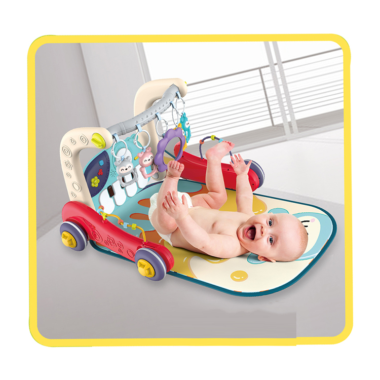 2 in 1 Design Baby Walker Toy Set Plastic Baby Gym Toys Educational Baby Toy Set with Light and Sound