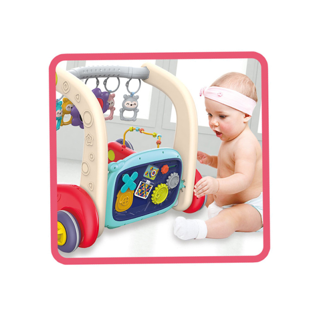 2 in 1 Design Baby Walker Toy Set Plastic Baby Gym Toys Educational Baby Toy Set with Light and Sound