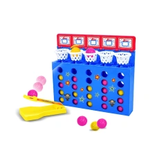Mini Basketball Shooting Game Toys Educational Indoor Desktop Bounce Basketball Game Toys for Children