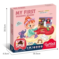 15PCS DIY Girl Dressing up Drawing Board Toy Plastic Educational 3 in 1 Magnetic Puzzle Board Toys for Children