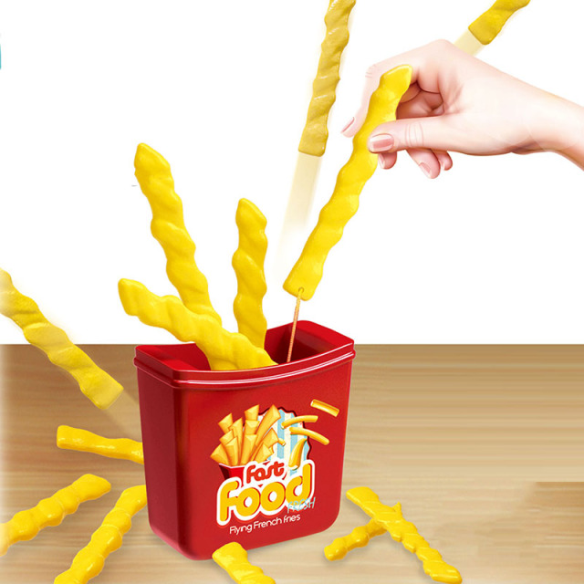 Kids Flying French Fries Family Board Game Set - Educational Toys for Children Ages 5-7