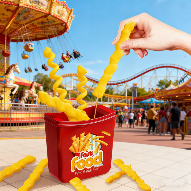 Kids Flying French Fries Family Board Game Set - Educational Toys for Children Ages 5-7