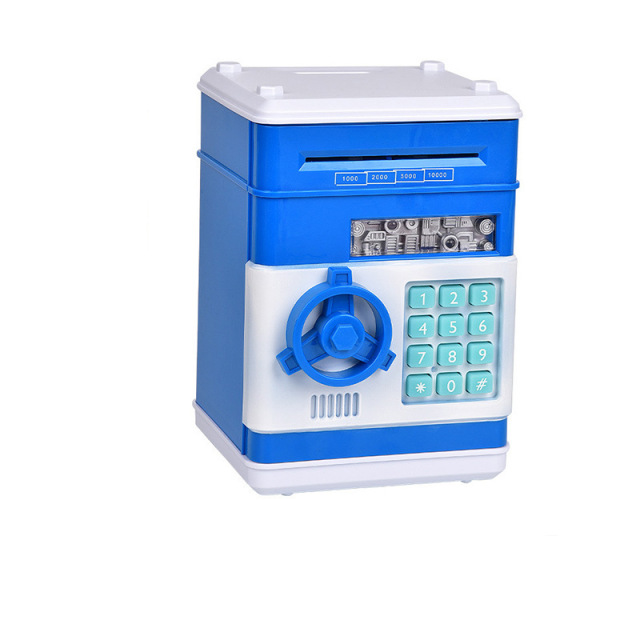 Kids Plastic ATM Money Box – Mini Auto-Scroll Password Safe