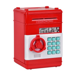Kids Plastic ATM Money Box – Mini Auto-Scroll Password Safe