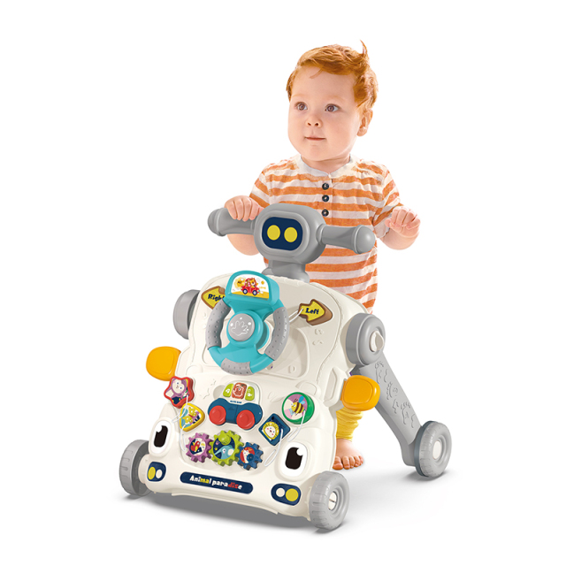 6-in-1 Baby Activity Walker & Scooter Trolley – Musical Learning Toy