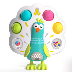 White peacock bubble music (color box)