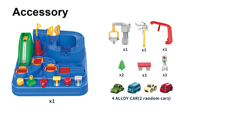 Space-Car Button Breakout Track – Baby Boys’ Desktop Puzzle Toy Set