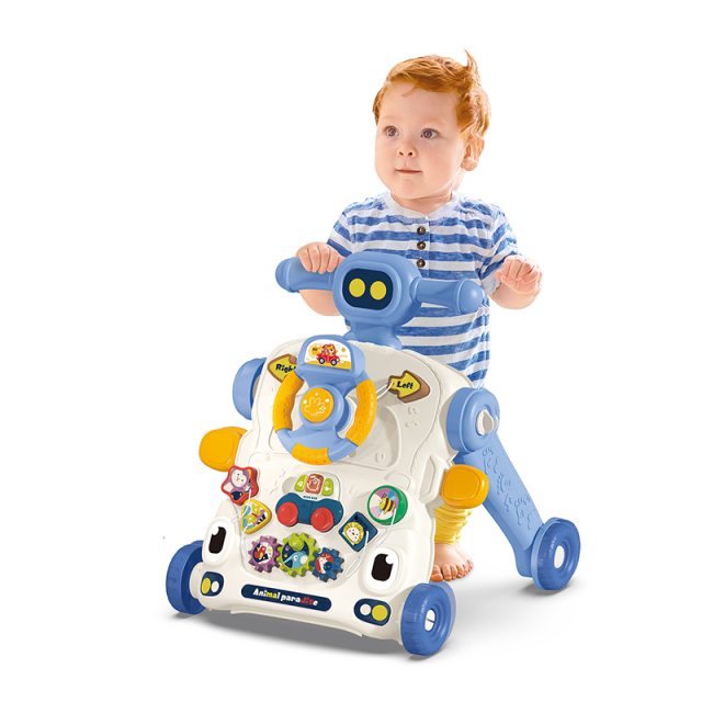 6-in-1 Baby Activity Walker & Scooter Trolley – Musical Learning Toy