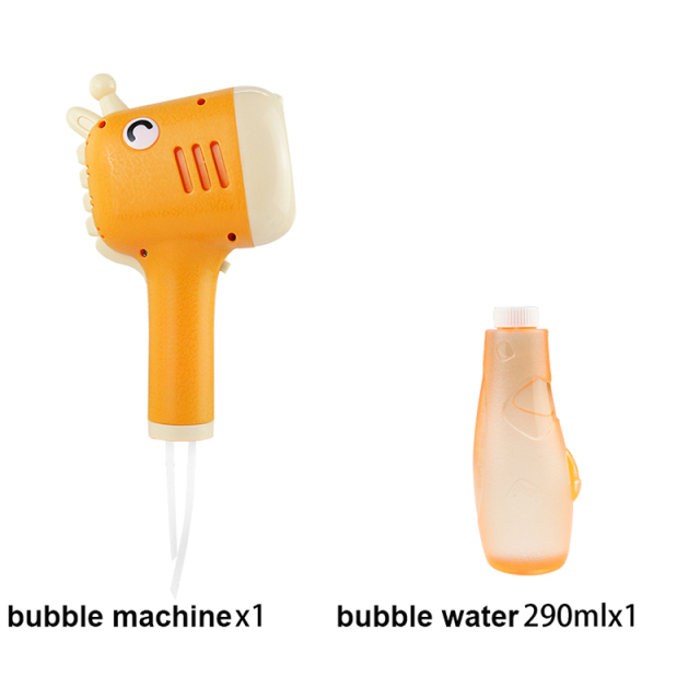 Light-Music Dino Giraffe Electric Bubble Wand – Giant Bubble Maker Kit