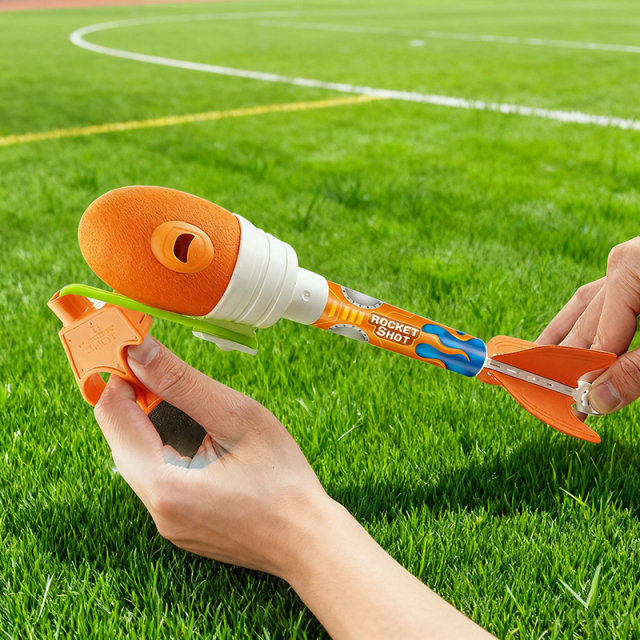 Children's Interactive Outdoor Flying Rocket Toy Foam for Kids 5-7 Years Sky Soaring Launcher Parent-Child Play