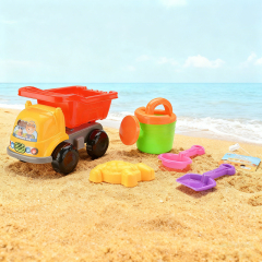 Large 5-piece Engineering Car Beach Toy for Kids Ages 5-7 Unisex Playing in Water and Sand
