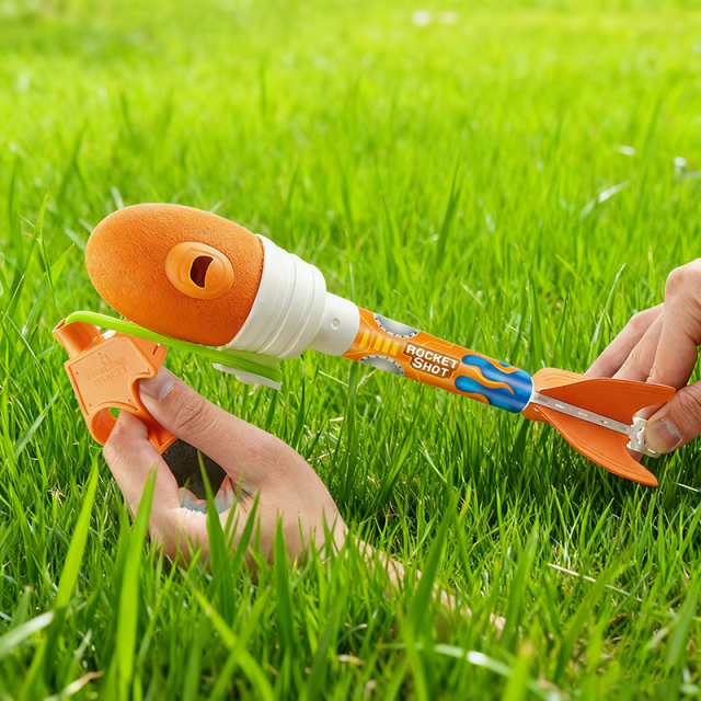 Children's Interactive Outdoor Flying Rocket Toy Foam for Kids 5-7 Years Sky Soaring Launcher Parent-Child Play