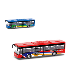 Die-Cast Pull-Back Mini Bus – Metal Educational Car Toy for Toddlers