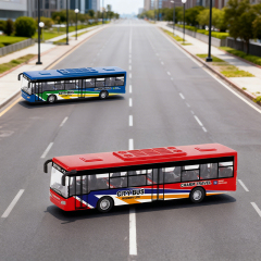 Die-Cast Pull-Back Mini Bus – Metal Educational Car Toy for Toddlers