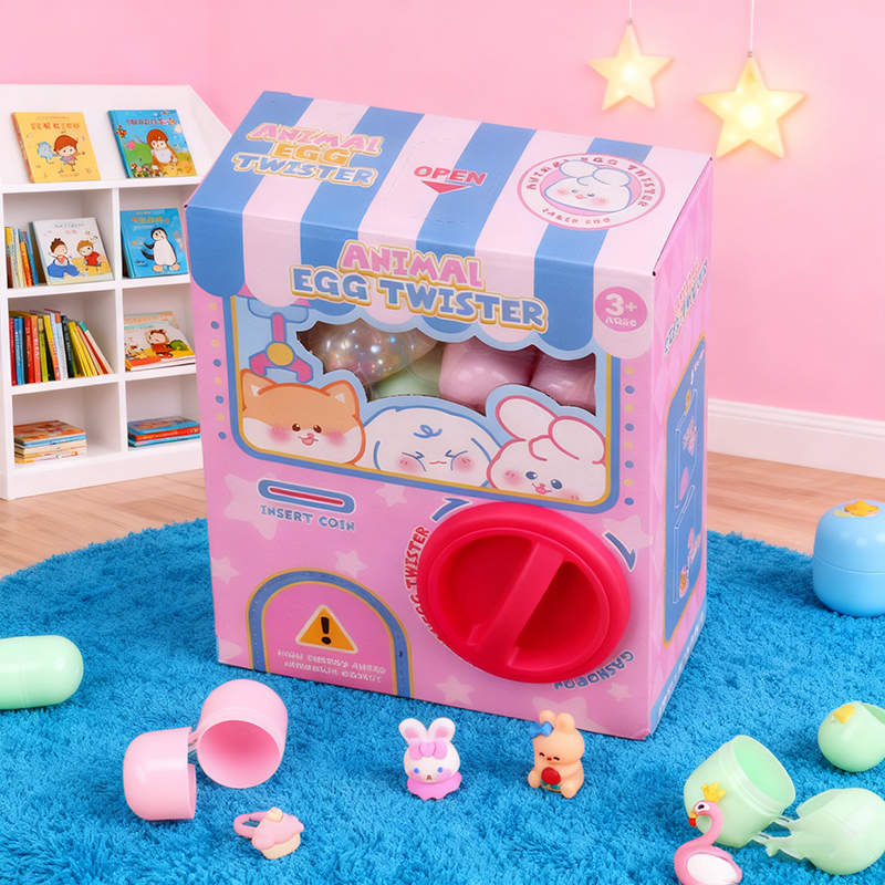 Mini Doll Eggs Twisting Machine – Educational Capsule Toy 2-4 Y