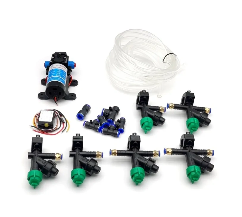 ESS-UAV Agricultural UAV 8L/min Brush Spray System Pump 12V Bulk Module 110deg 015 Fan Nozzle