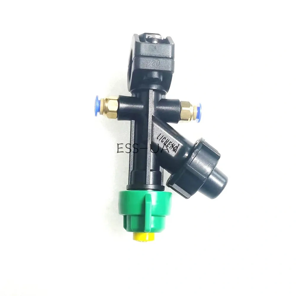 M6 Screw 20mm Clamp Fasten Single Double Sides 6mm 8mm Cone KZ80-08 08 Yellow 80 Degree Nozzle Sprinkler for Agriculture Spray