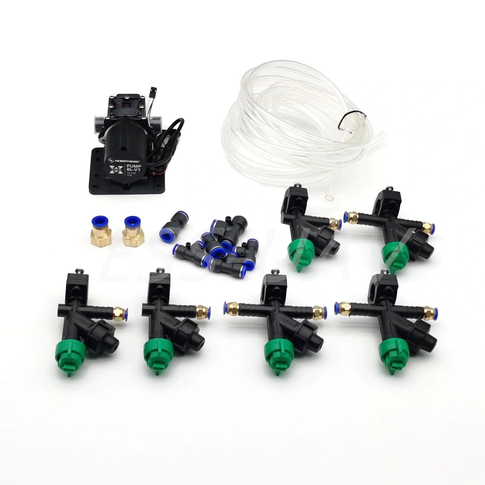 ESS-UAV 5L  8L Brushless Spray System Pump 12V Bulk Module 110 Degrees 015 Fan Nozzle for Agricultural Drone UAV