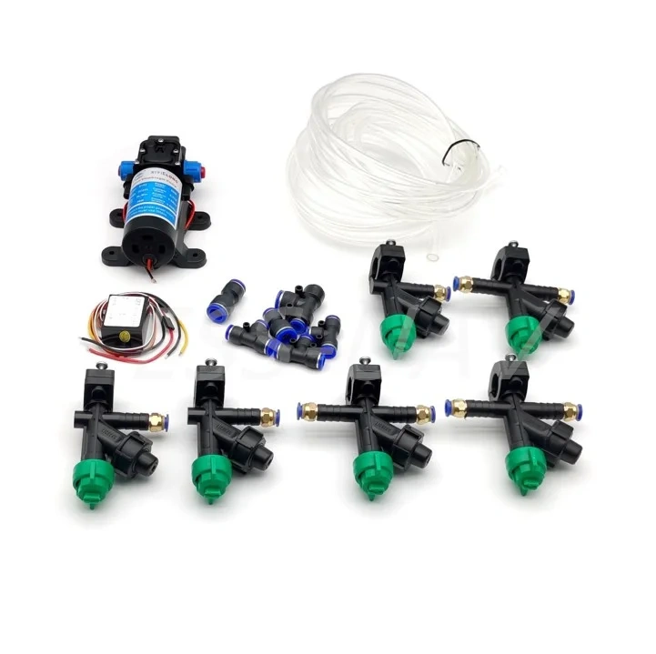 ESS-UAV Agricultural UAV 10L/min Brush Spray System Pump 12V Bulk Module 110deg 015 Fan Nozzle