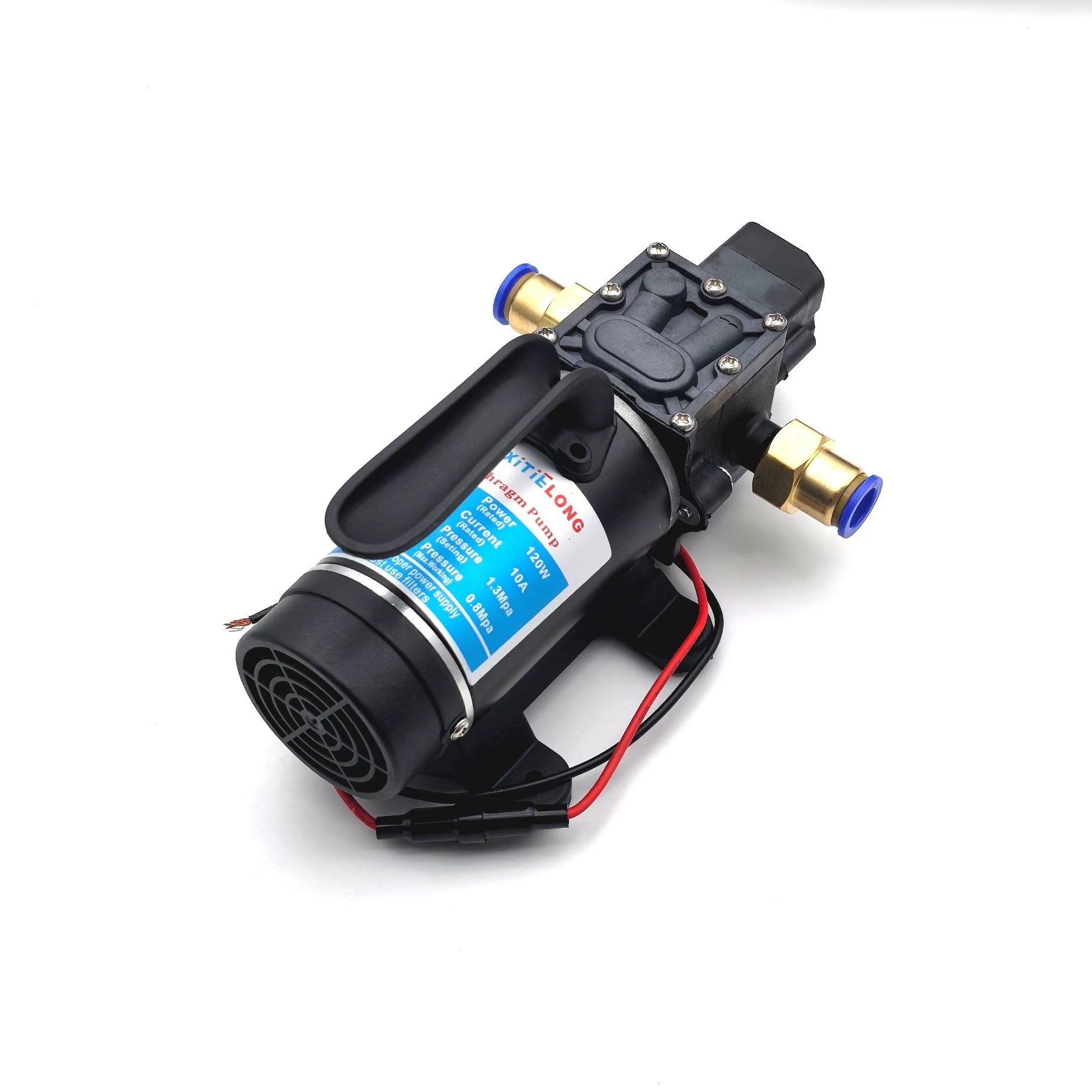 10L DC 12V 120W Brushed Water Pump Micro Electric Diaphragm for Agriculture Drone Spraying Trees Washing Car
