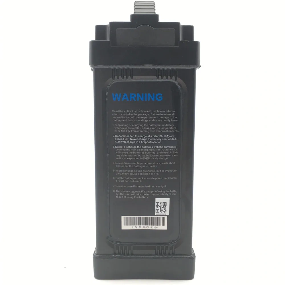 12S 16000mah Smart Battery For Agriculture Drone Spray Li-Ion Battery Pack LiCoO 3.7V 16Ah Lithium Battery For Drone