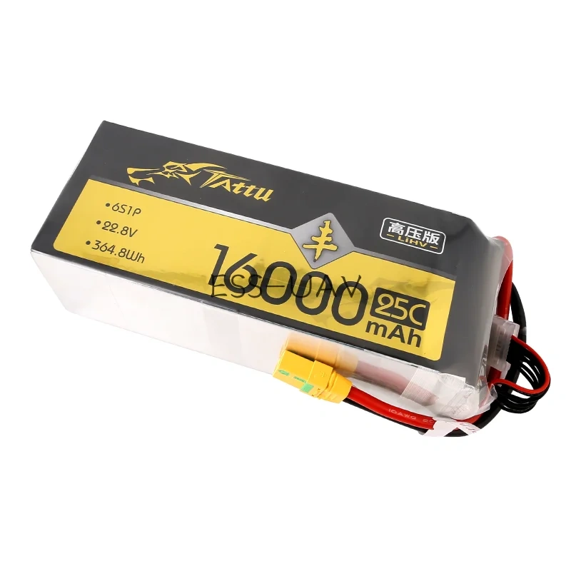 Tattu 22000mAh 6S 22.8V UAV HV Lipo Battery 16000mAh 25C XT90S Plug Special high Pressure Protection for Agricultural Spray