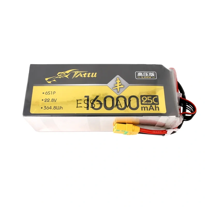 Tattu 22000mAh 6S 22.8V UAV HV Lipo Battery 16000mAh 25C XT90S Plug Special high Pressure Protection for Agricultural Spray