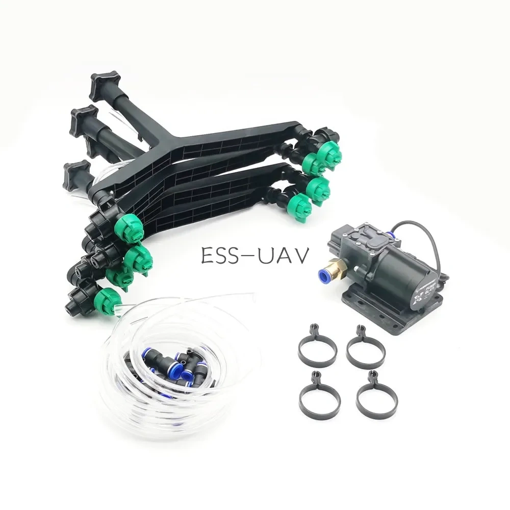 ESSUAV Y Shape Extend 8mm Fan 110 Degree Nozzle Sprinkler Hobbywing 5L 8L Brushless Pump System for EFT Agriculture Spray Frame