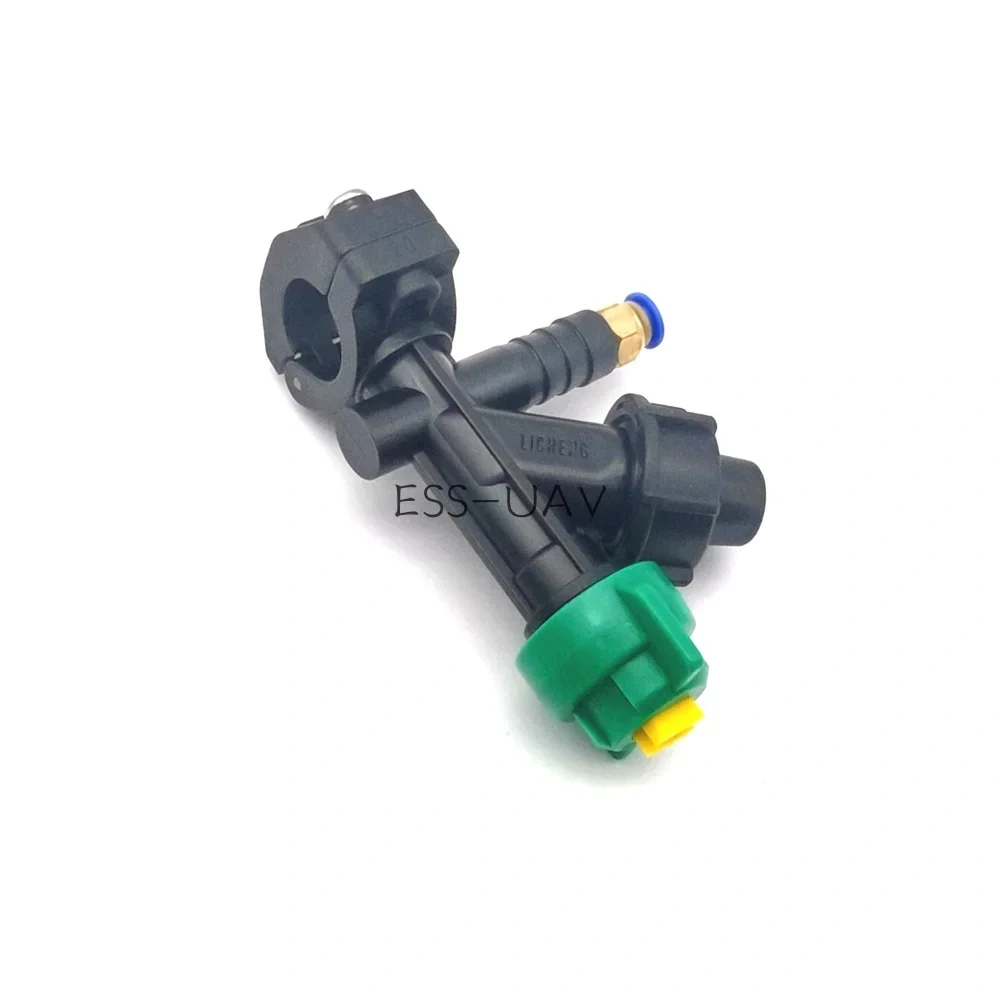 ESSUAV 20mm Clamp Fasten Release 6mm 8mm Fan VP110-02 02 Yellow 110 Degree Nozzle Sprinkler for EFT Agriculture Spray