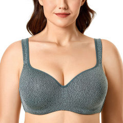 热销光面宽肩带薄模杯舒适文胸外销南美欧洲中东西亚可改版按需定