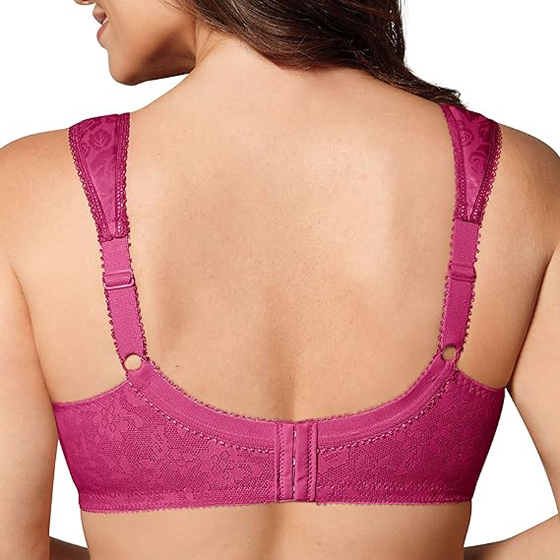 Odm/Oem Women Deep Cup Bra Hide Back Fat Full Back Coverage Bra With Shapewear Incorporated Push Up Plus Size Bras