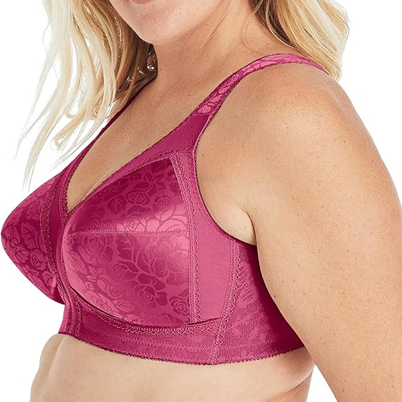Odm/Oem Women Deep Cup Bra Hide Back Fat Full Back Coverage Bra With Shapewear Incorporated Push Up Plus Size Bras