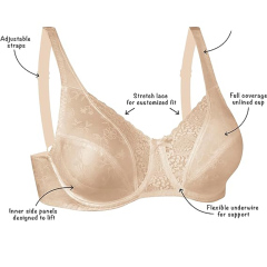 Hot Plus Size Sexy Fancy Women Plus Size Bras Lingerie Panty Bra Set Underwear