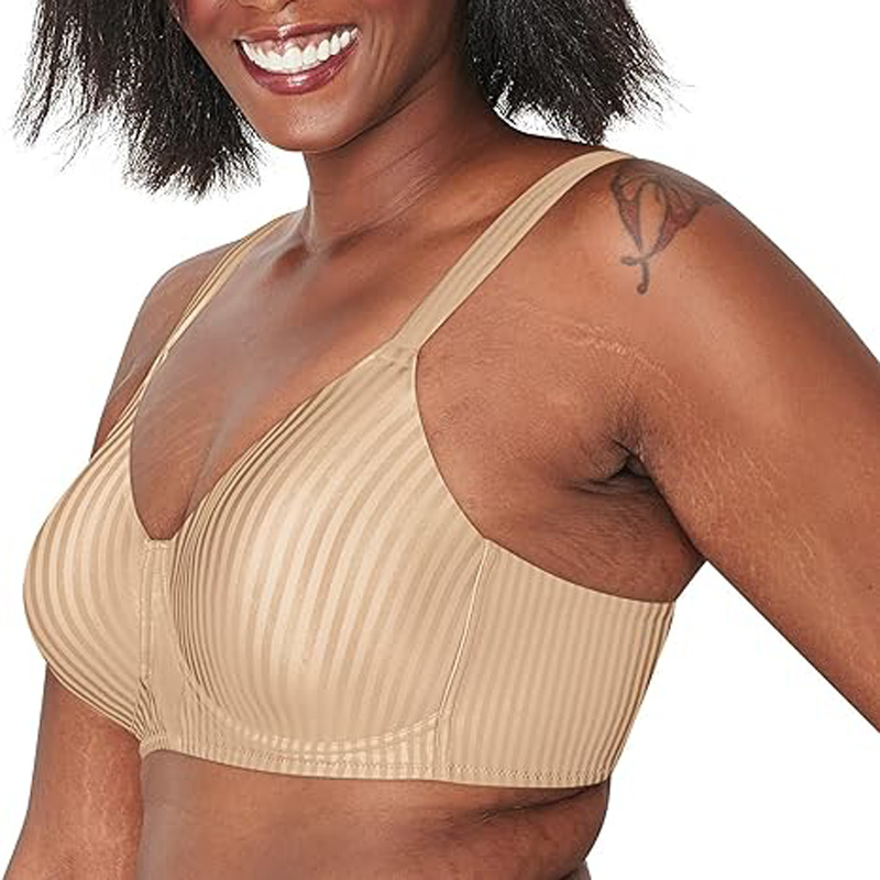 Custom Logo Plus Size Women's Bra Gathering Underwear For Big Cup Woman Adjustable Women's Bra