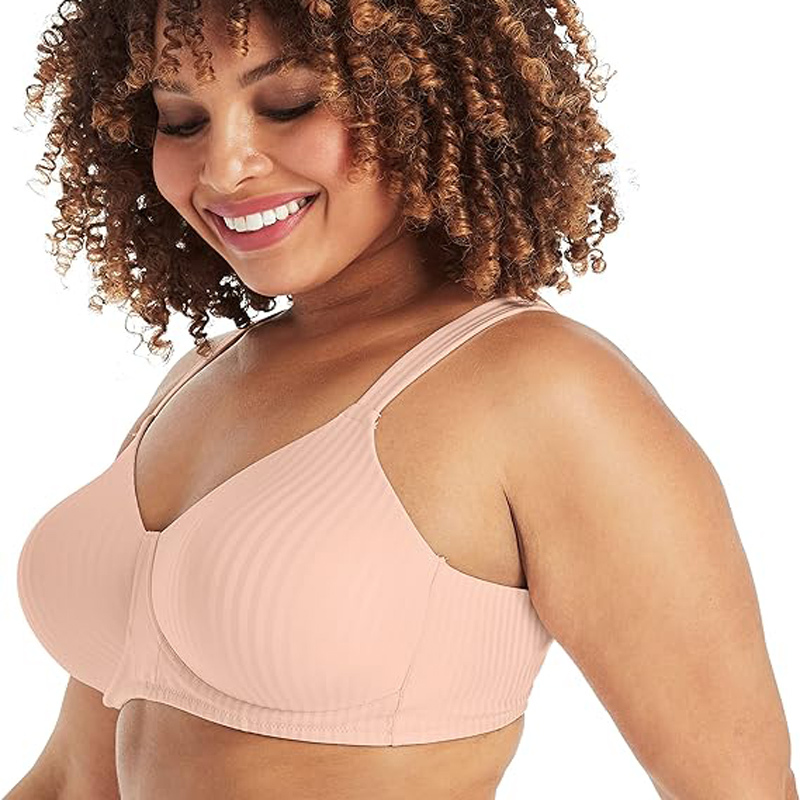 Custom Logo Plus Size Women's Bra Gathering Underwear For Big Cup Woman Adjustable Women's Bra