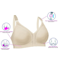 Oem Custom Plus Size No-Wire Bra Women Sexy Thin Cup Bra Women Full Cup Bra