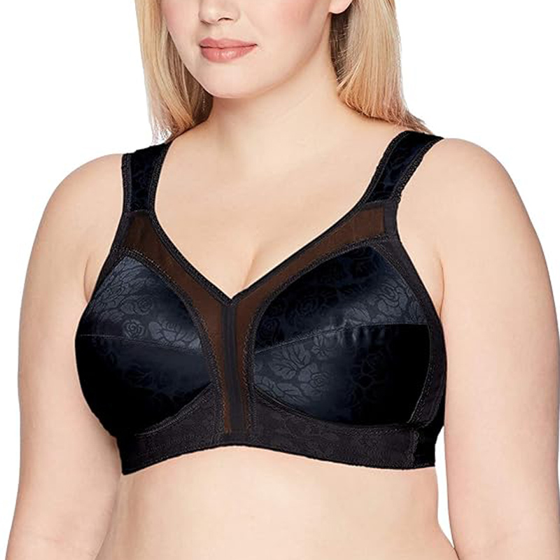 Odm/Oem Women Deep Cup Bra Hide Back Fat Full Back Coverage Bra With Shapewear Incorporated Push Up Plus Size Bras